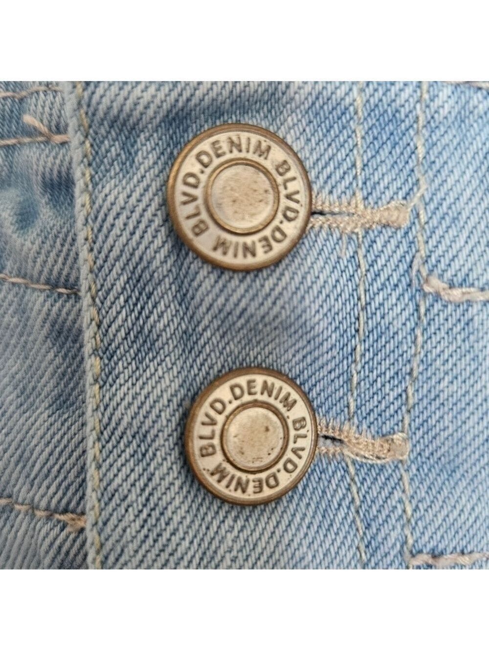 Mele & Pere 80's 90's Inspired High Rise Denim Shorts (L) - Picture 6 of 11
